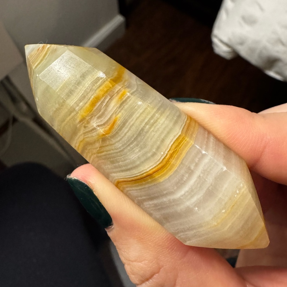 Polished Agate Crystal Point